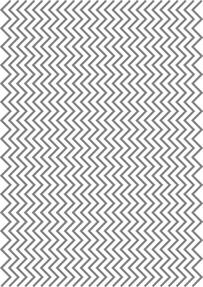 Black zigzag lines on white background in flat style. vector