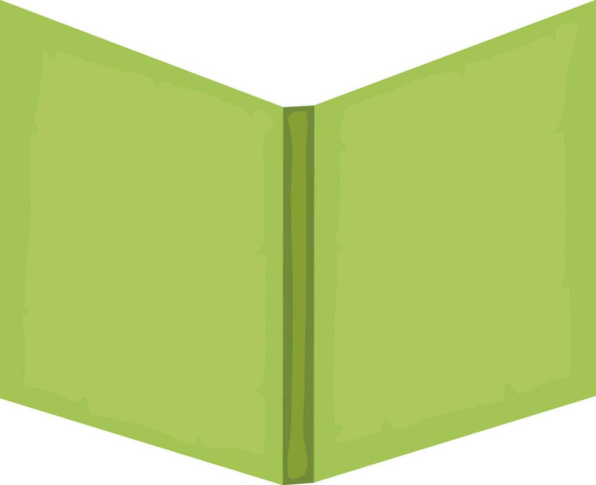 Icon of book in green color. vector