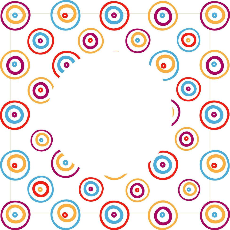 Colorful circular abstract background with space for your text. vector
