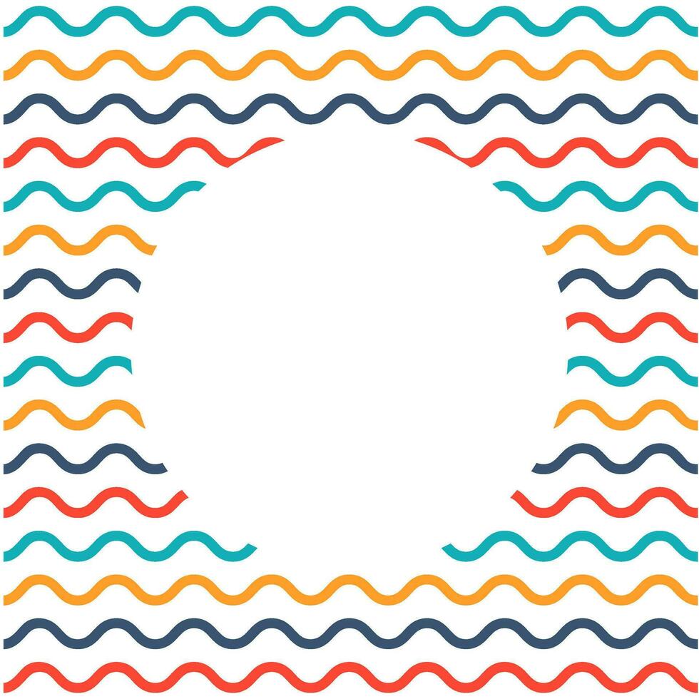 Colorful Wavy line background with space for your text. vector