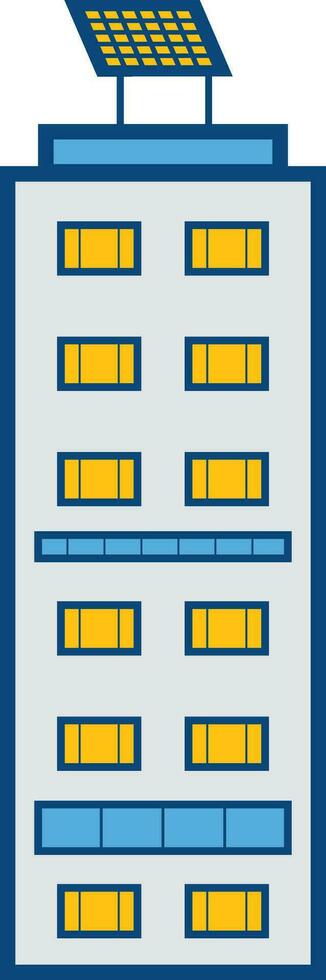 Flat illustration of a building. vector
