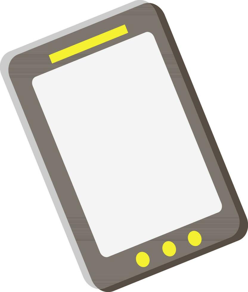 Flat illustration of a digital tablet. vector