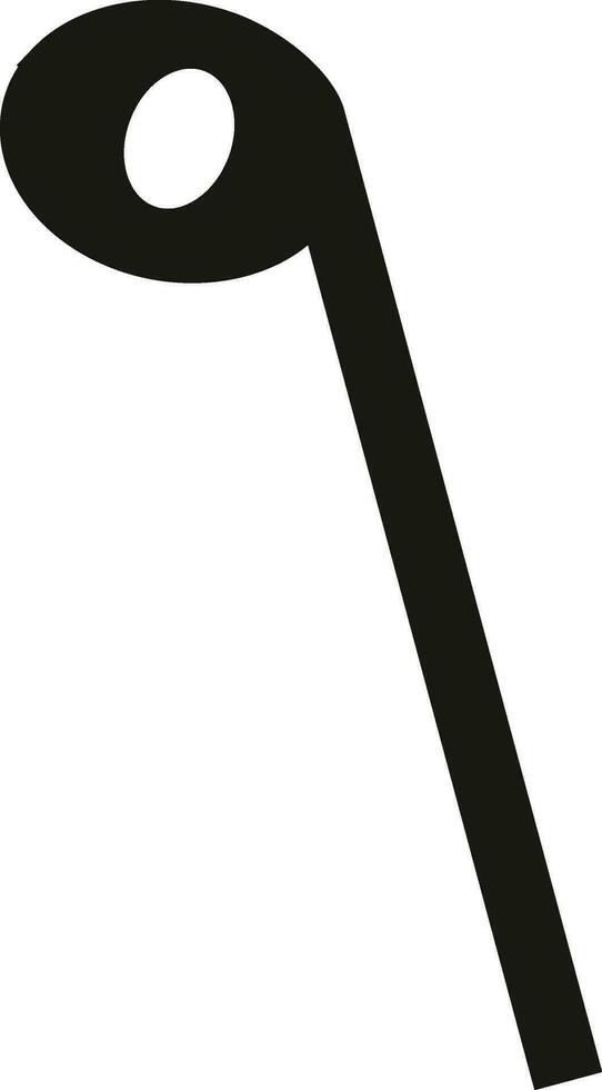 Illustration of a music note. vector