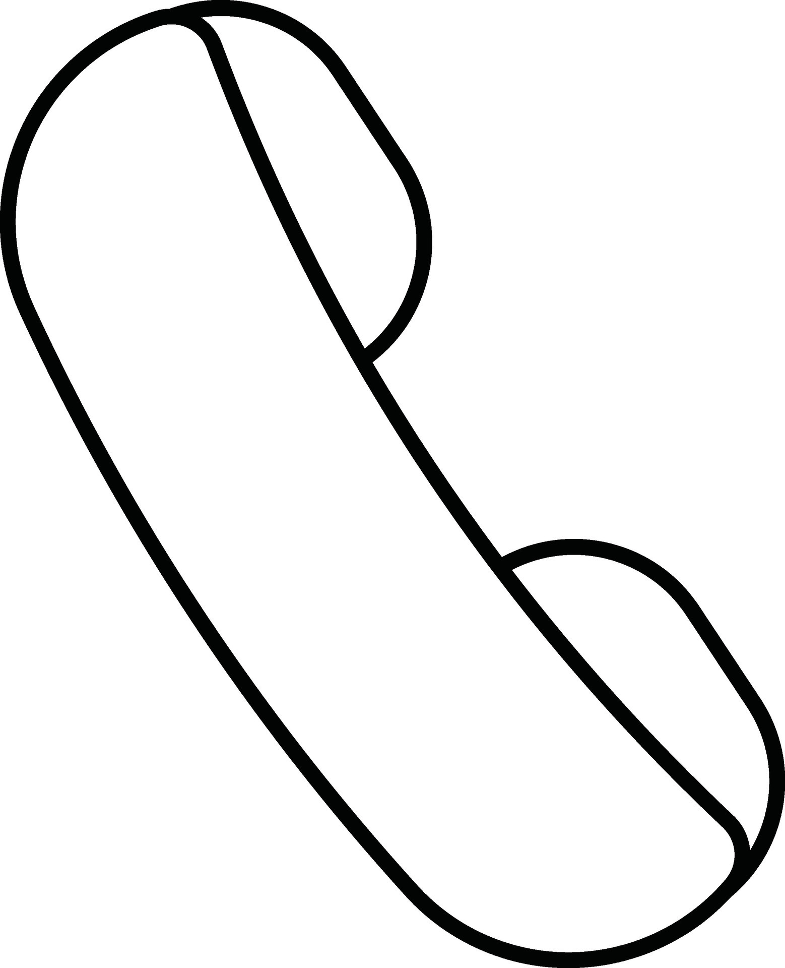 Illustration of phone icon in black outline. 24837836 Vector Art at