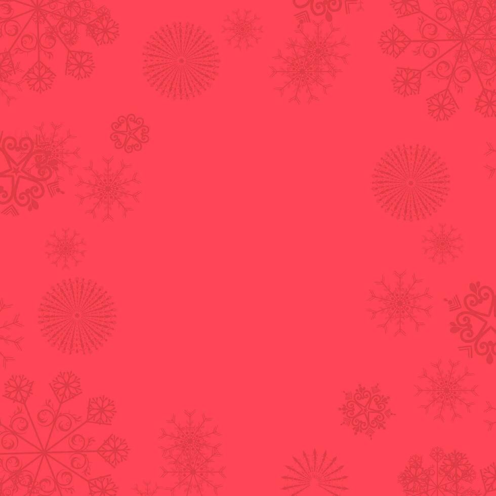 Beautiful snowflake in pink abstract background. vector