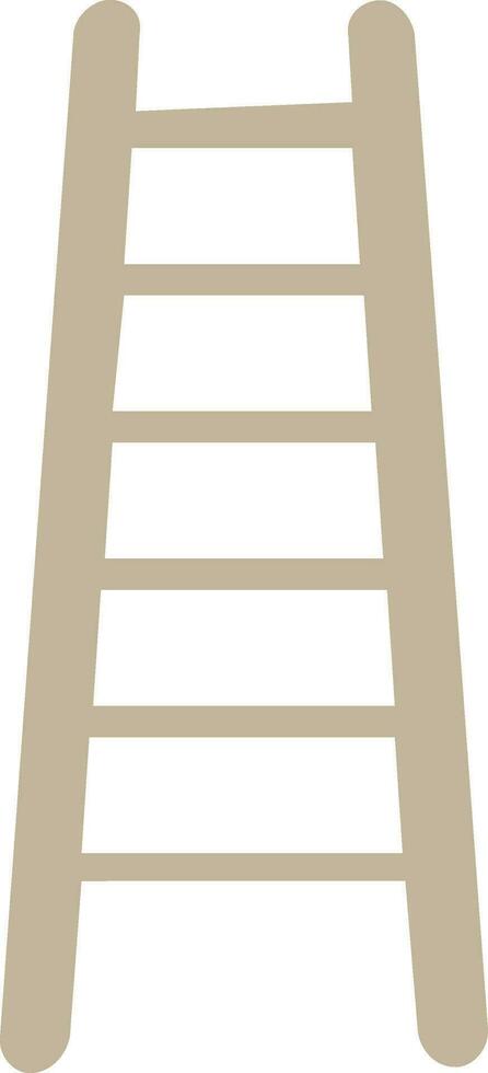 Flat style sign or symbol of a ladder. vector
