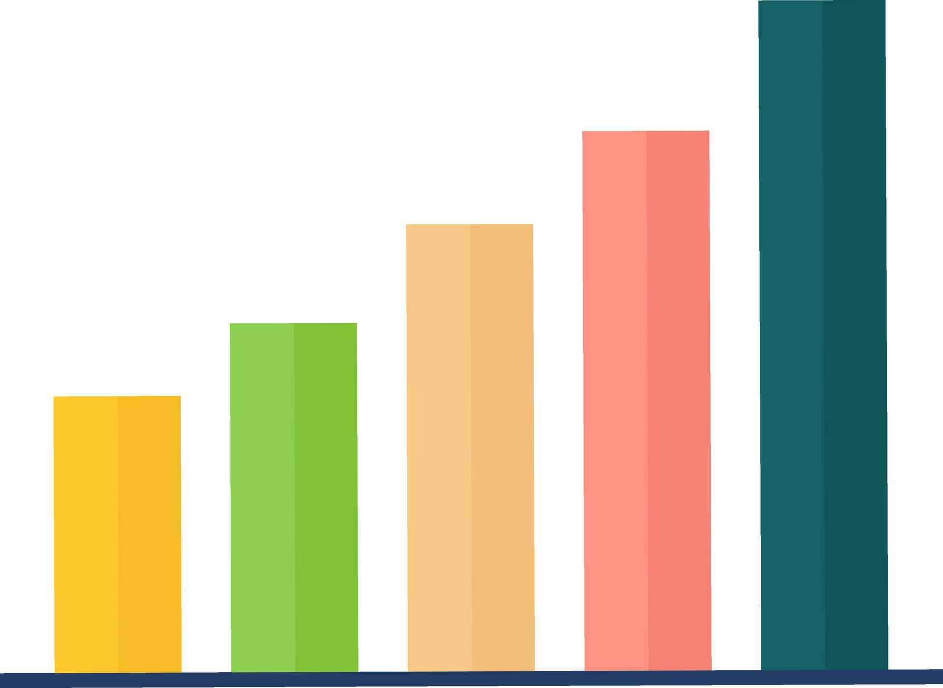 Flat illustration of a bar chart. 24838061 Vector Art at Vecteezy