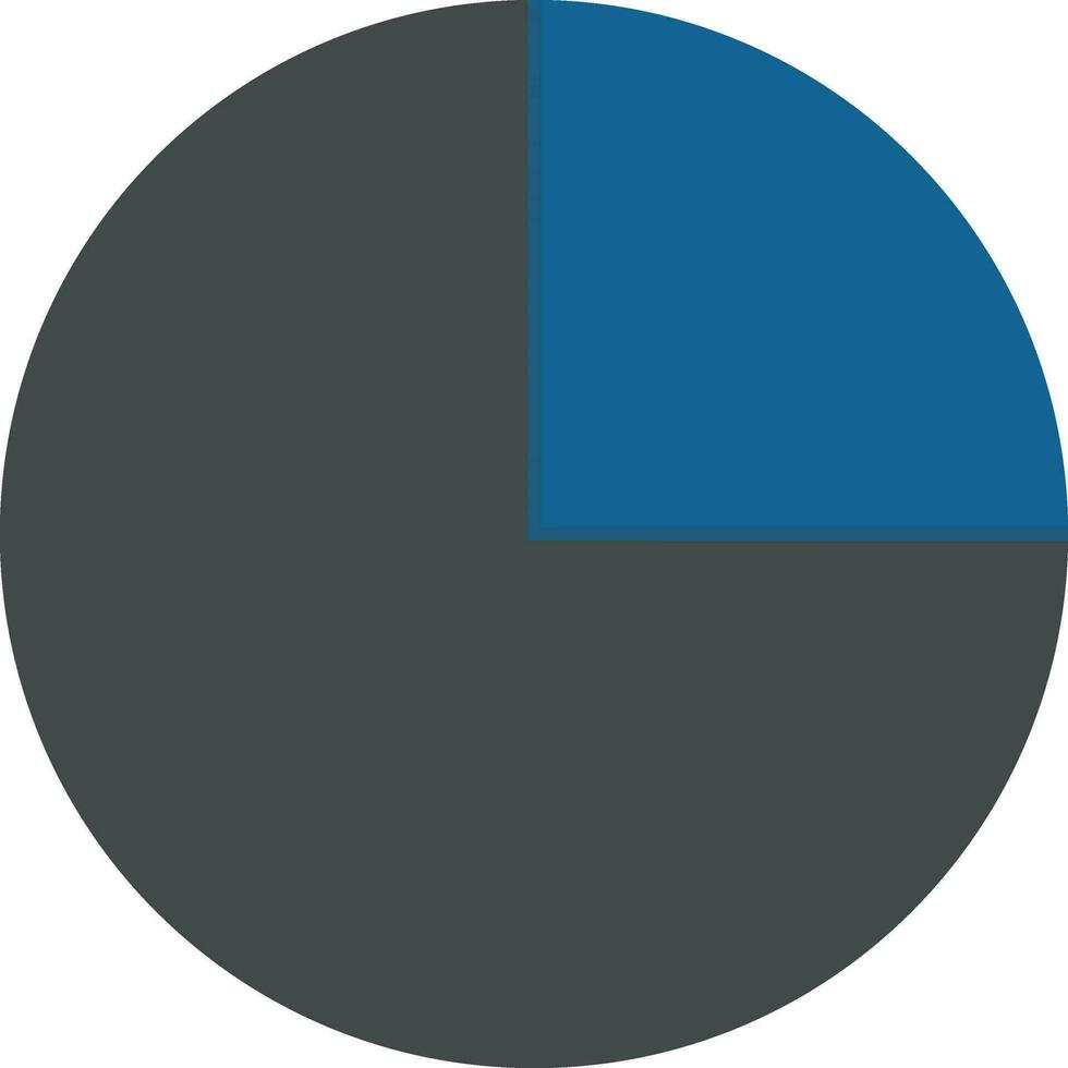 Flat illustration of a pie graph. vector