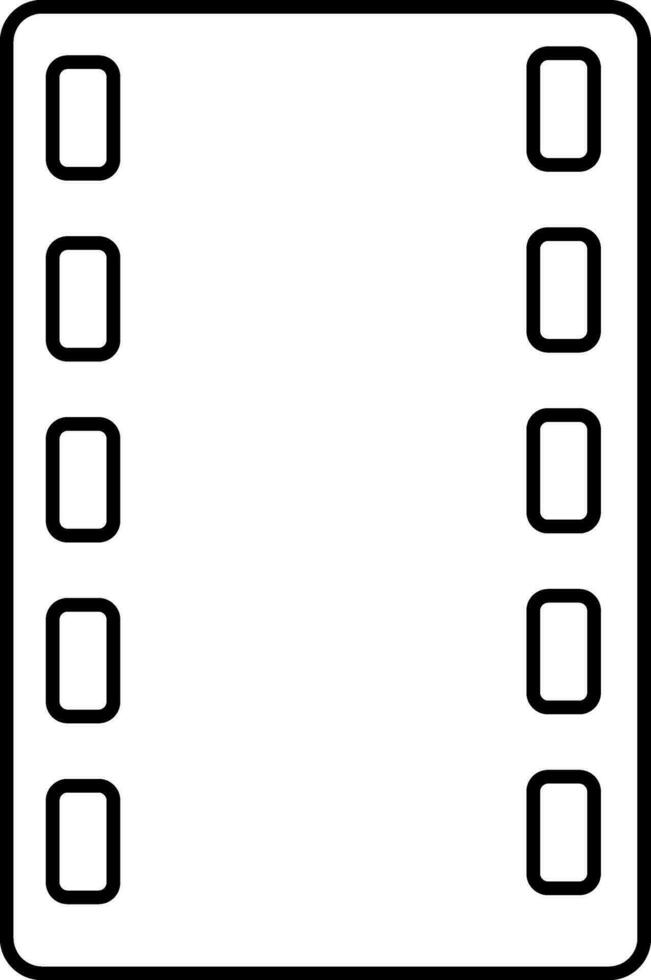 Video strips and photograph icon. vector