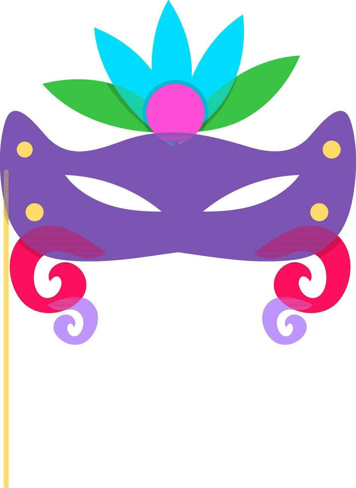 Illustration of carnival face mask. vector
