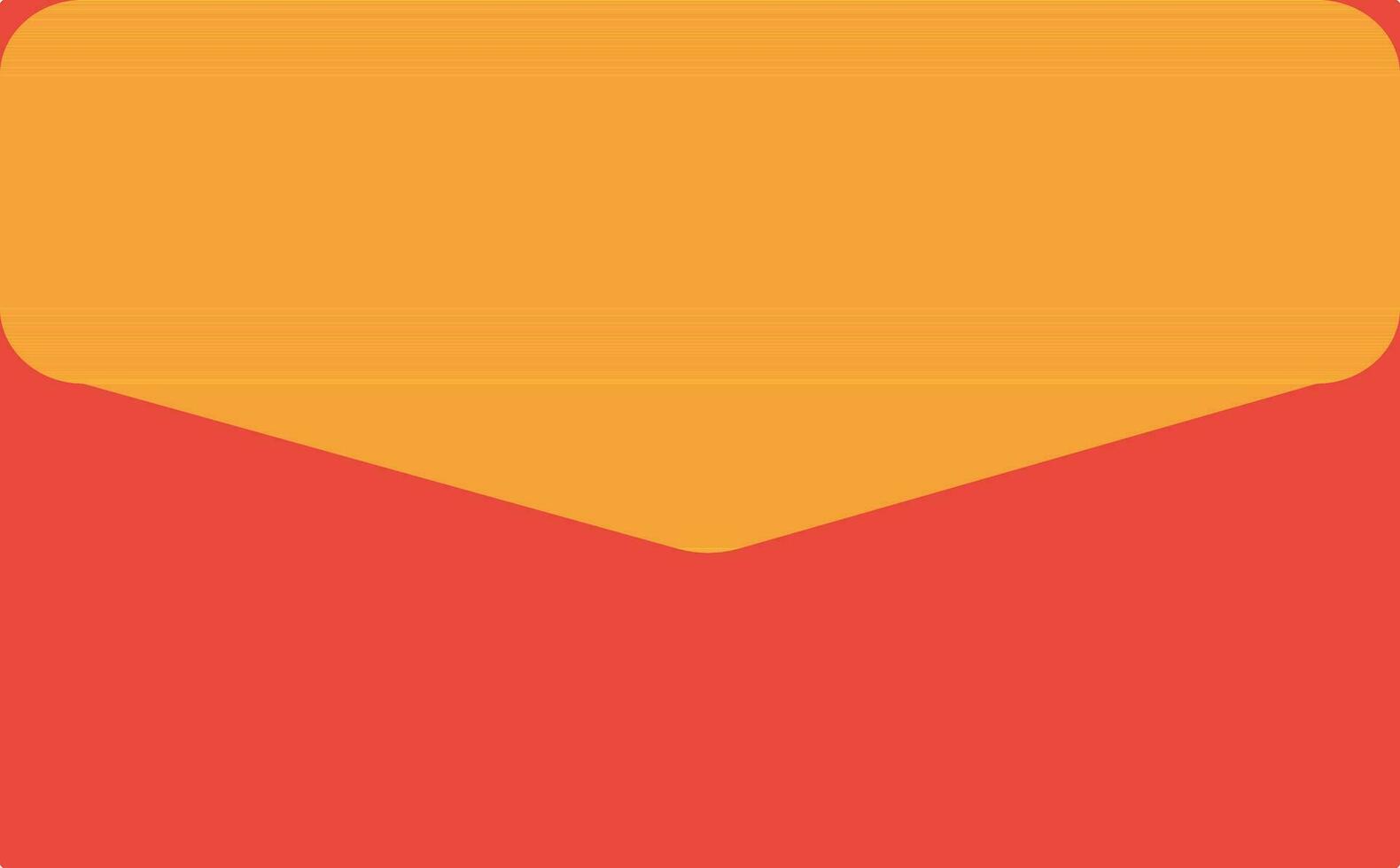 Document in red and yellow envelope. vector