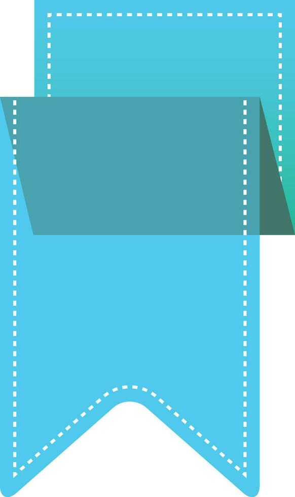 Flat style ribbon banner icon. vector