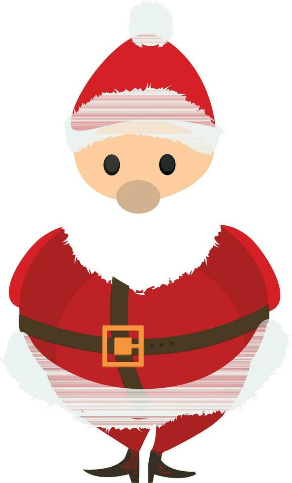 Funny cartoon Santa Claus. vector