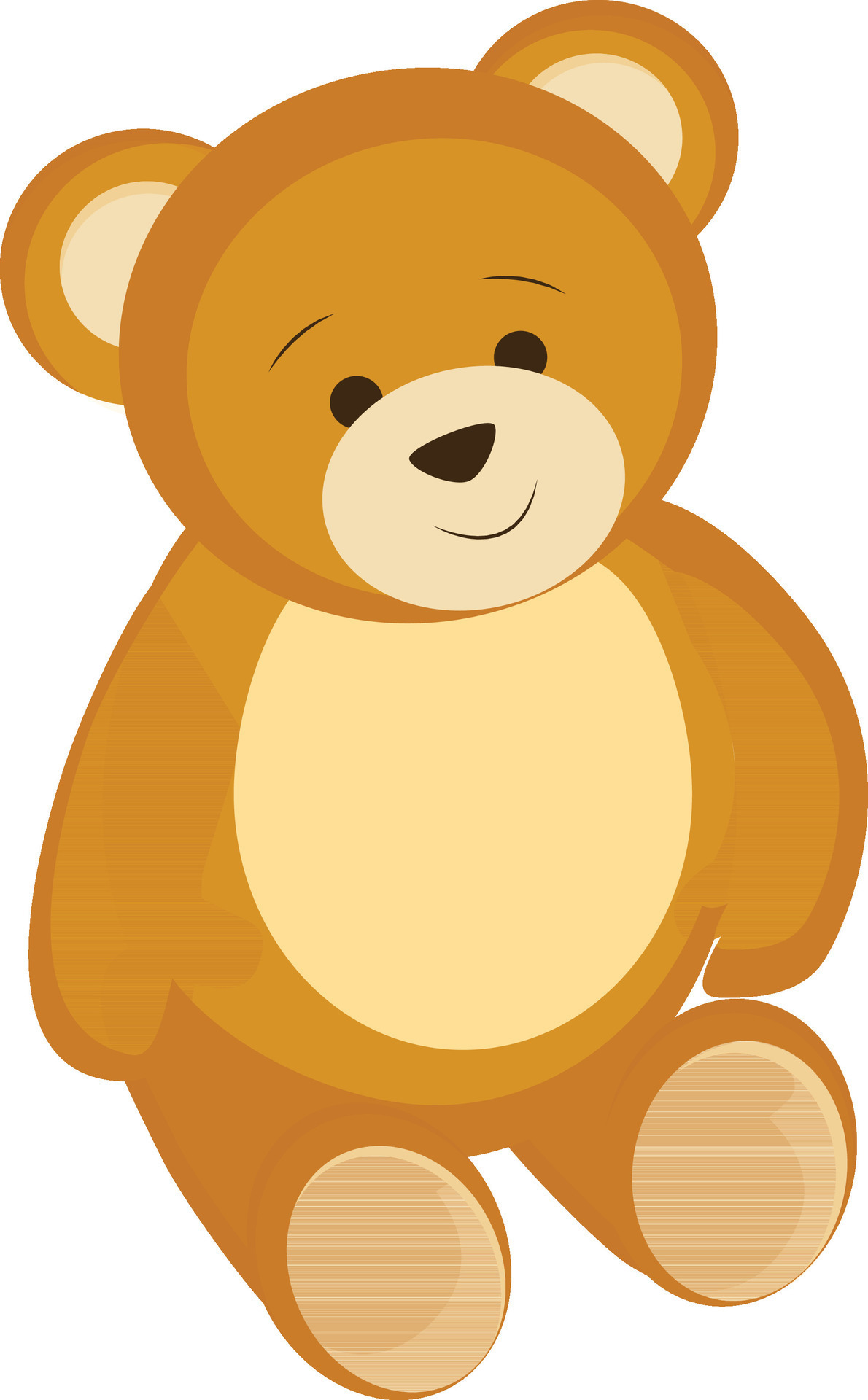 Cute teddy bear in brown color. 24838745 Vector Art at Vecteezy