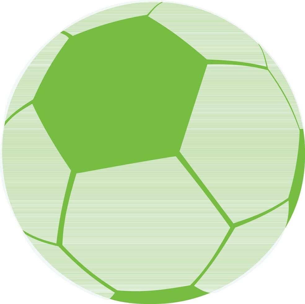 Green and white soccer ball icon. vector