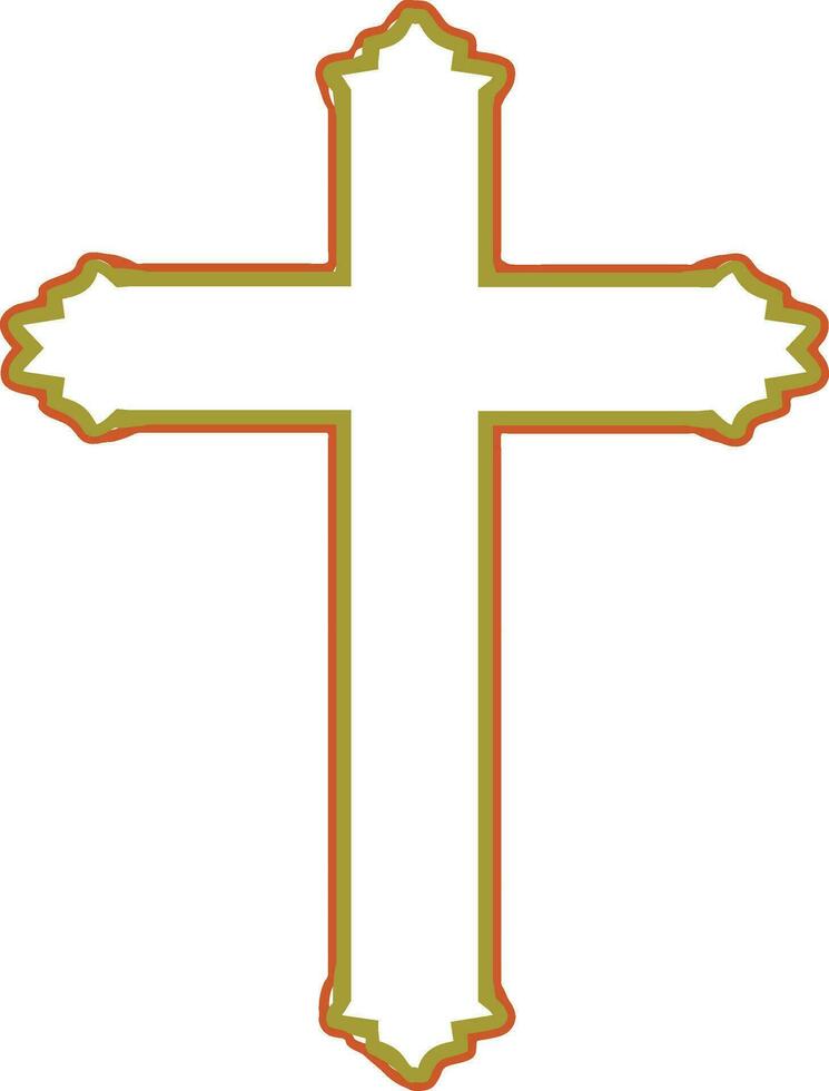 Christian cross symbol or icon. vector