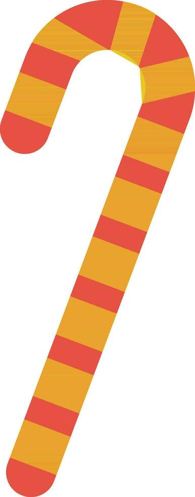 Candy cane with stripes. vector