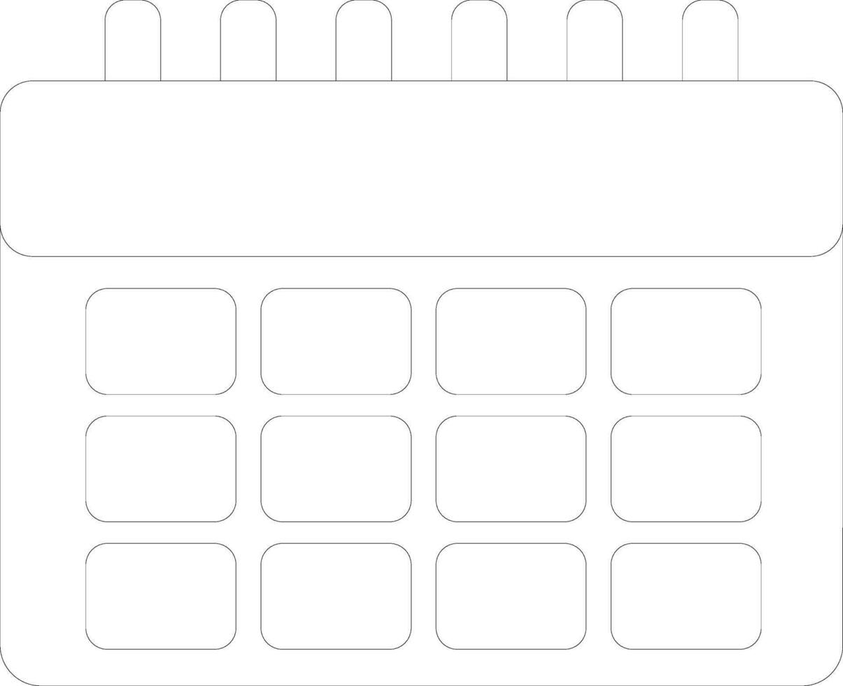 Calendar icon or symbol. vector