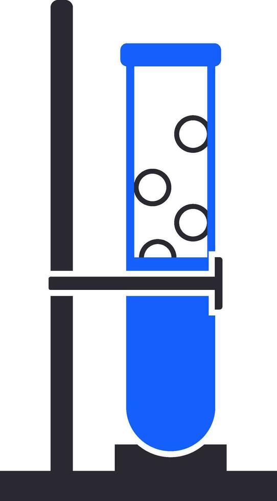 química prueba tubo en pararse. vector