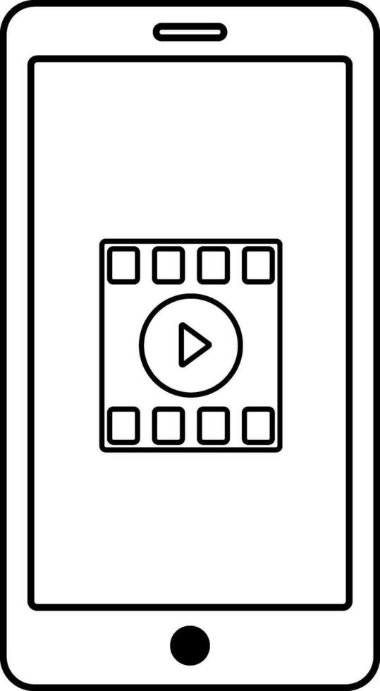 Video icon with screen in isolated. vector
