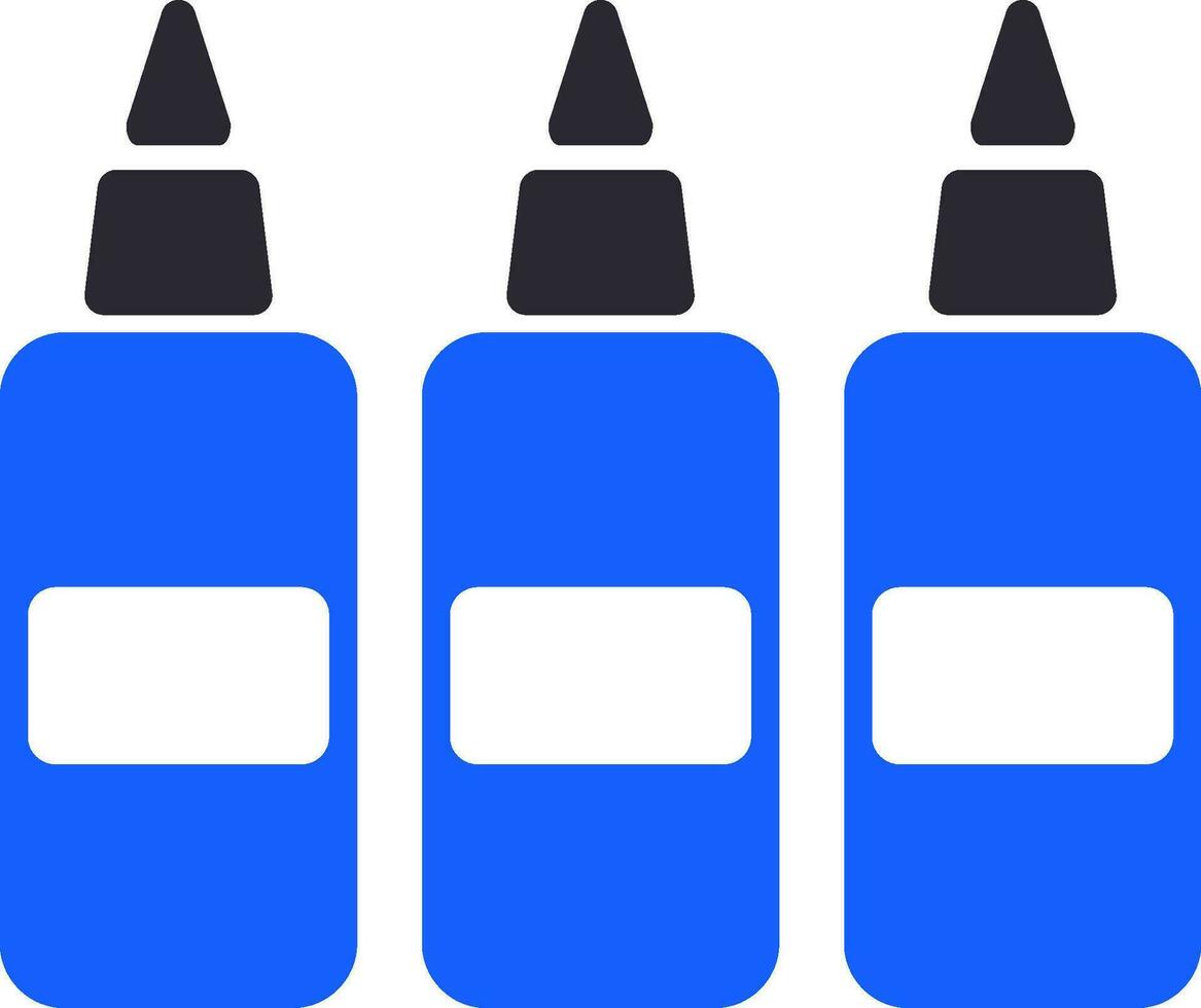 vector ilustración de pegamento botellas