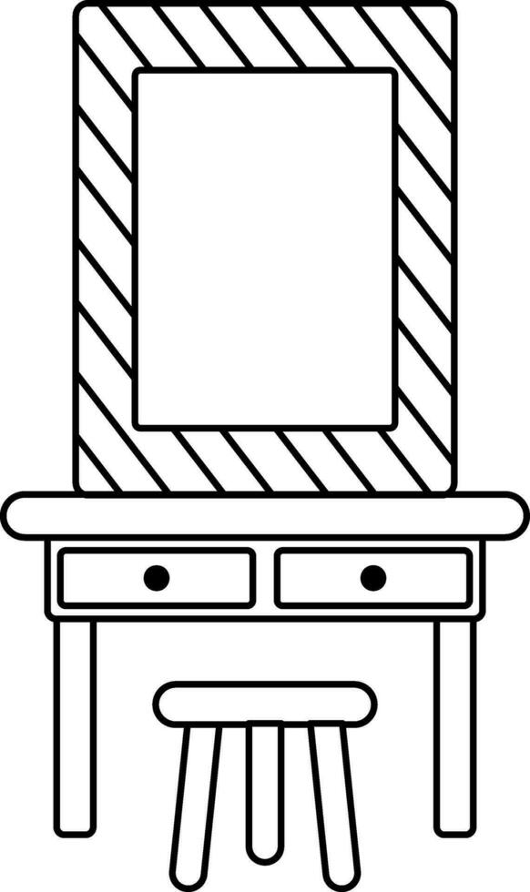 Makeup mirro icon for cinema concept. vector