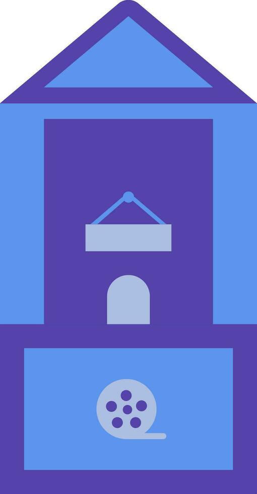Ticket counter icon in cinema hall. vector