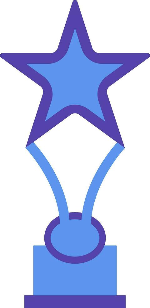 Icon of award in cinema industry. vector