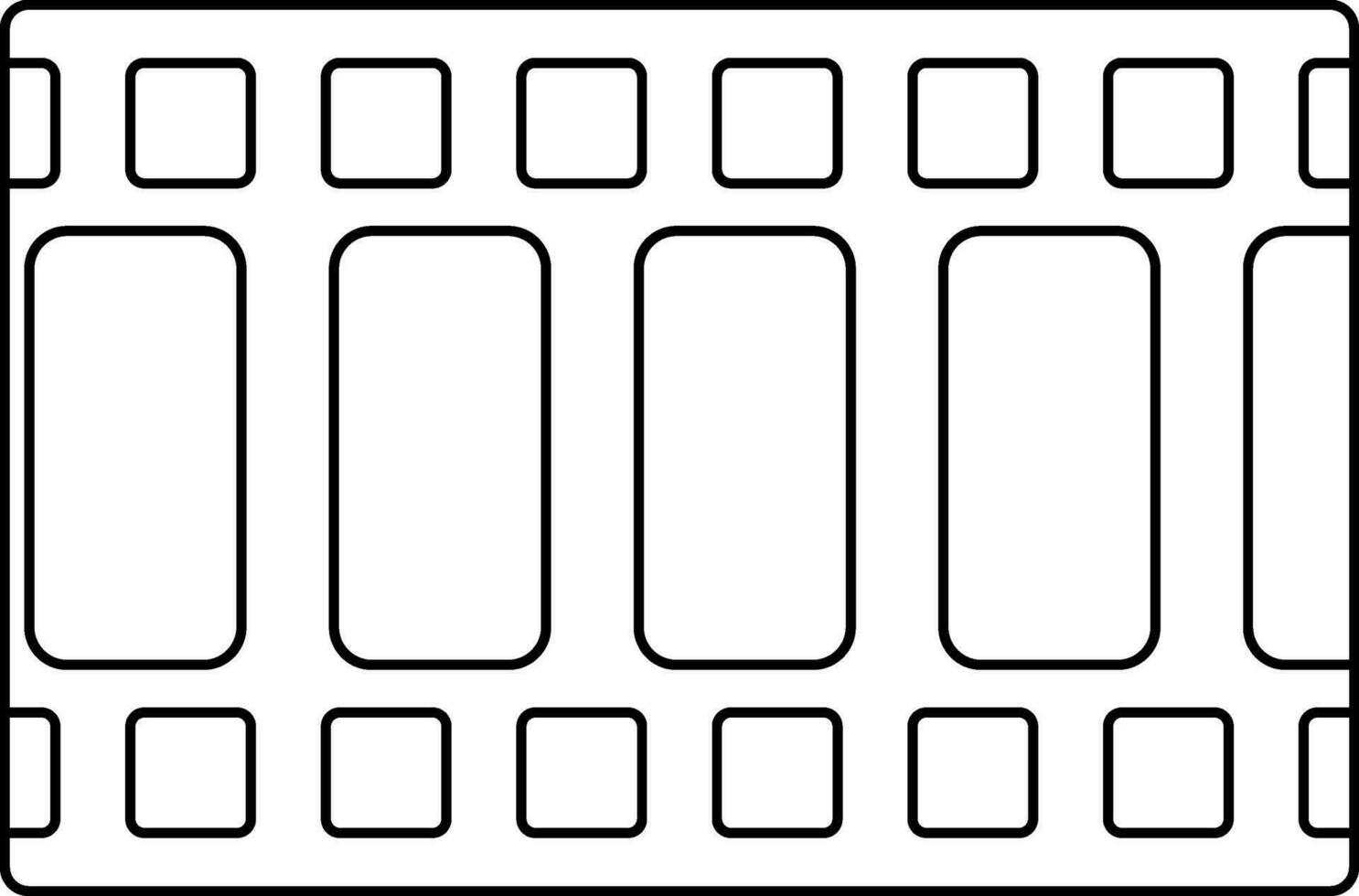 ilustración de película icono para registro. vector