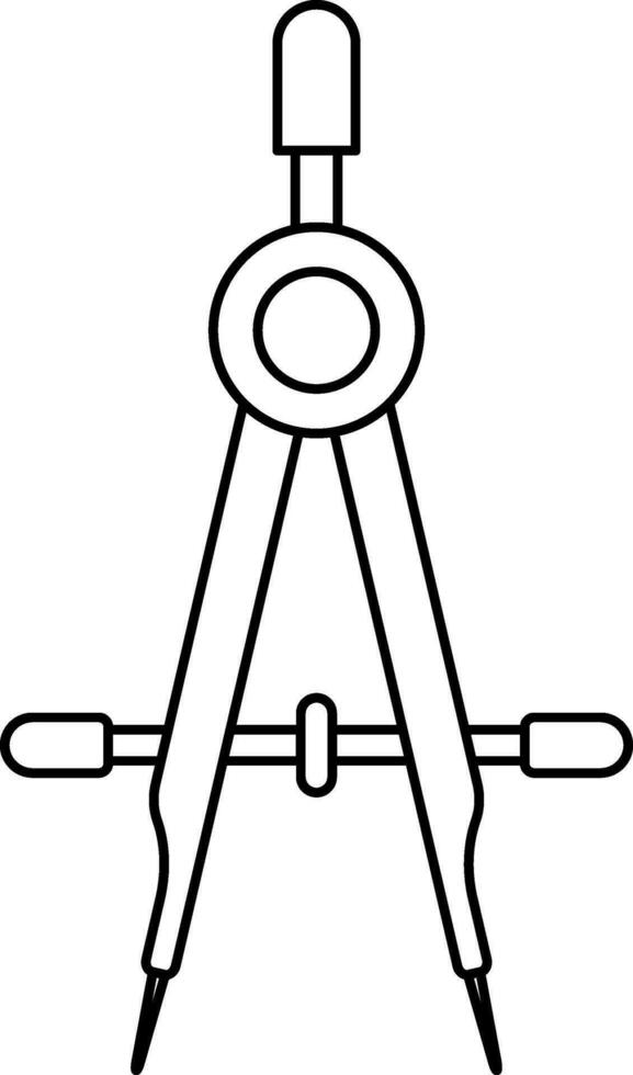 creativo icono para geométrico elemento es Brújula. vector