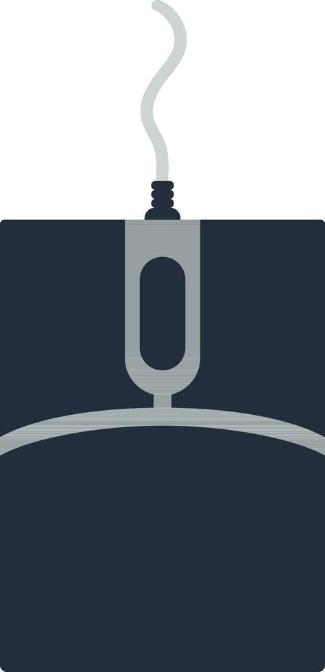 Mouse icon with wire in isolated. vector