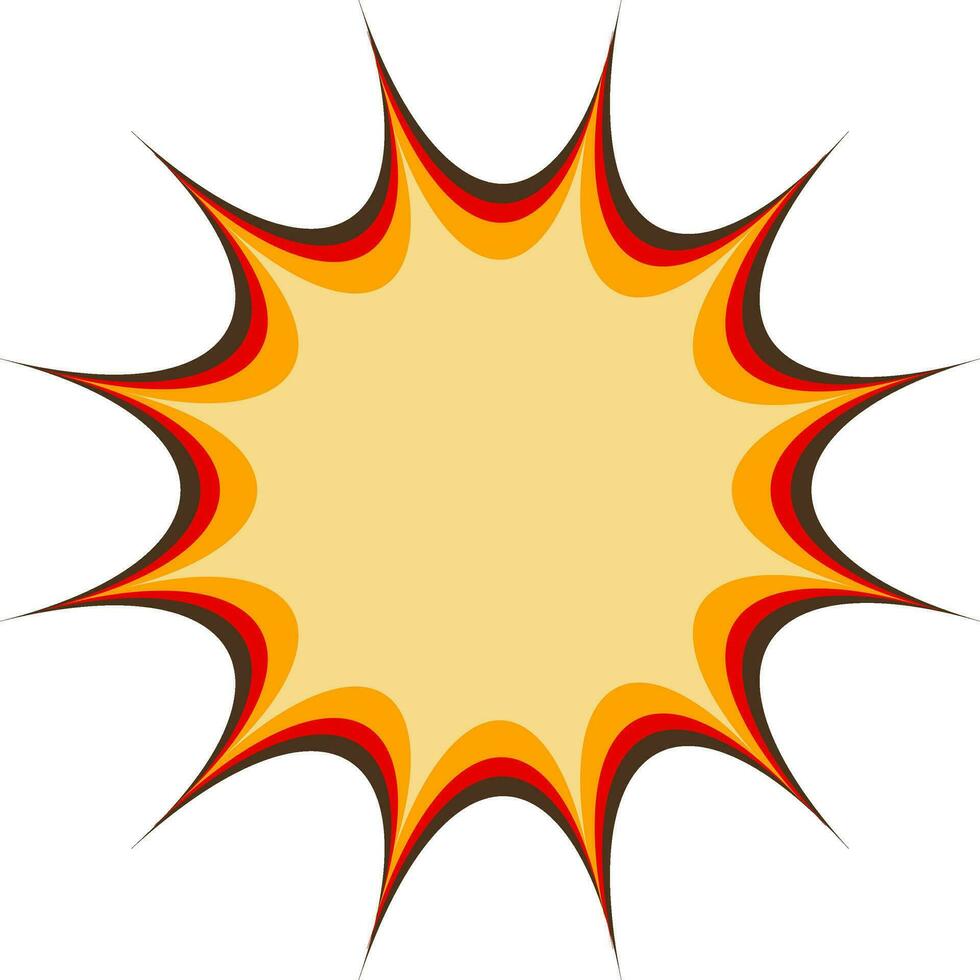 Boom splash comic book icon. vector