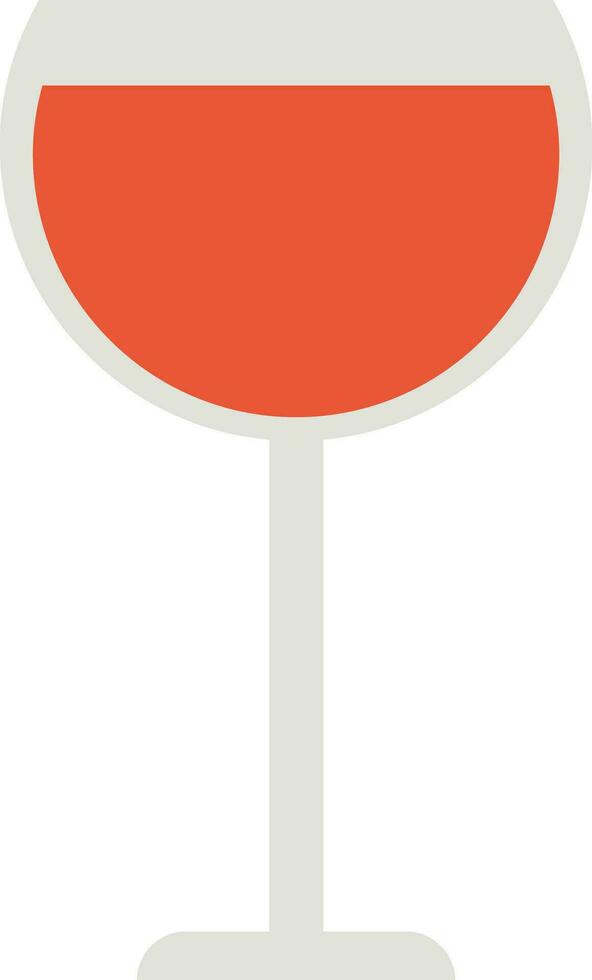 Flat illustration of a glass. vector