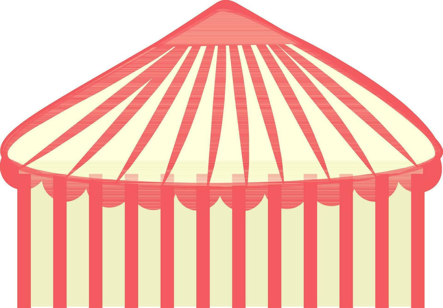 Flat illustration of tent. vector