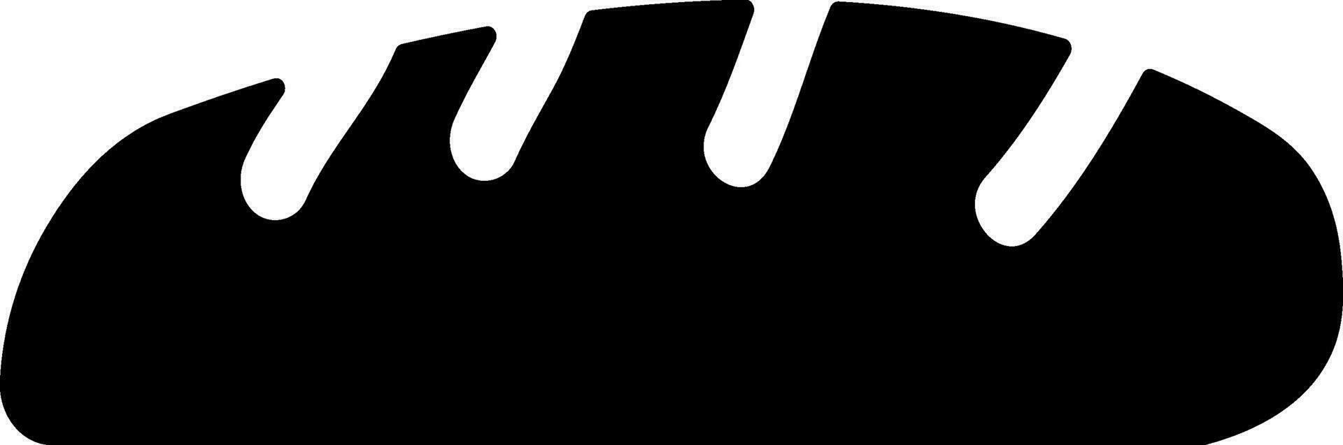Baguette or Loaf of Bread sign or symbol. vector