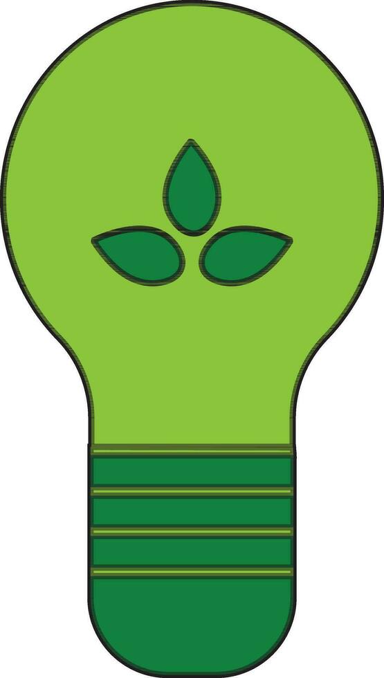 Eco bulb concept on white background. vector