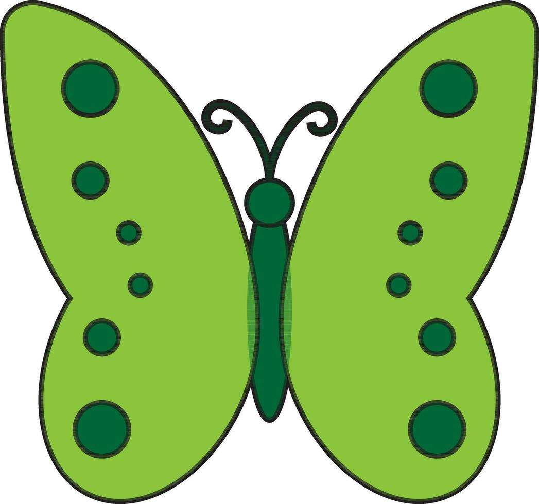 Character of a butterfly. vector