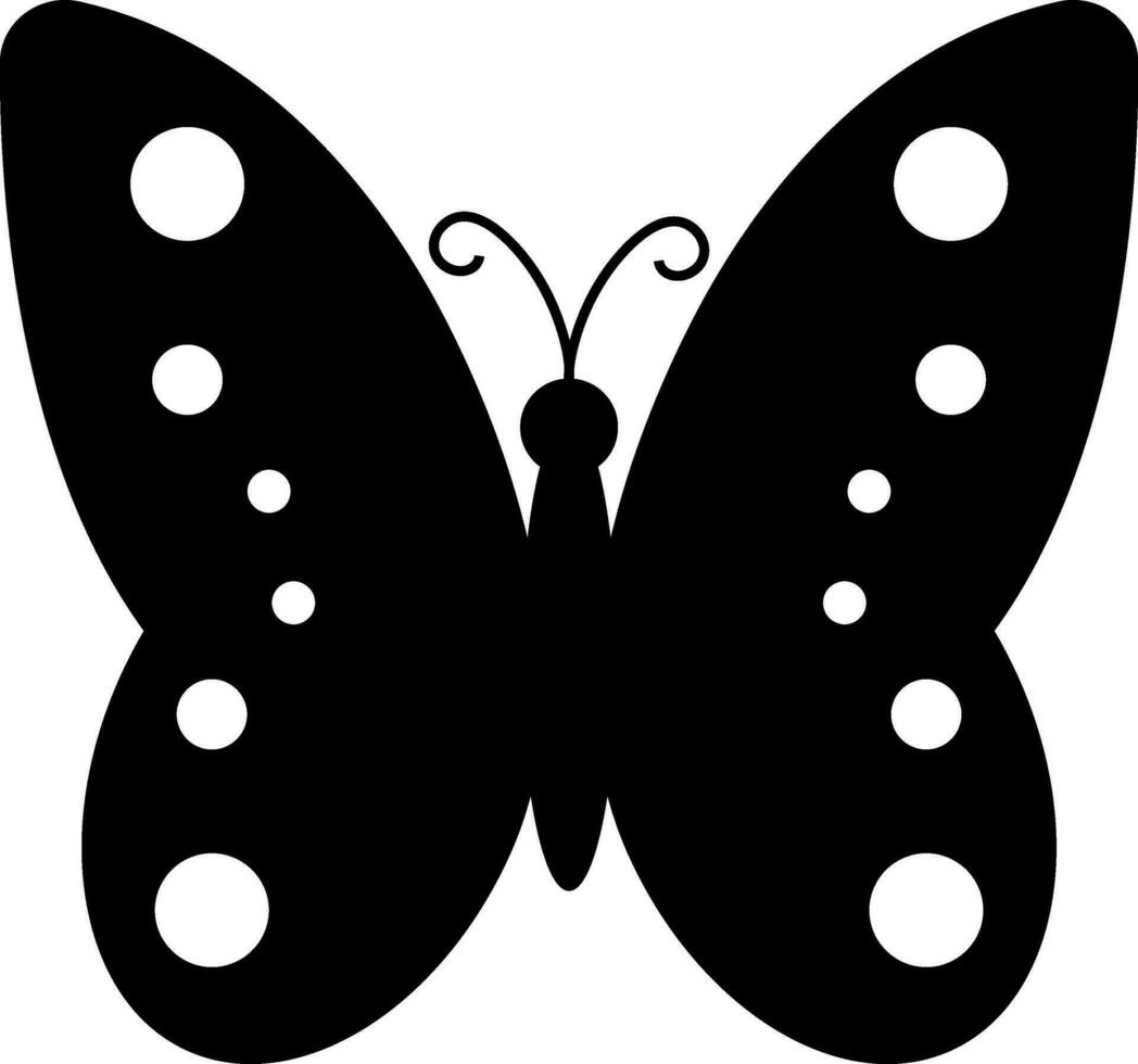 Character of a butterfly. vector