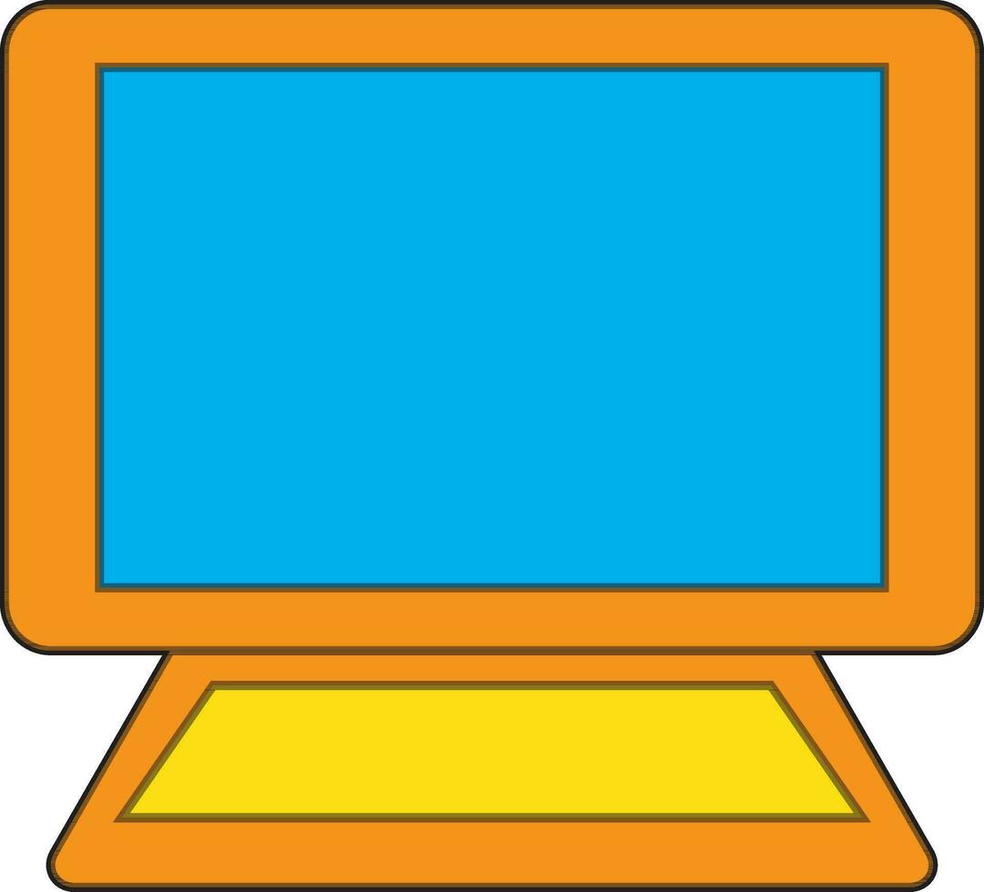 Laptop sign icon for education concept. vector
