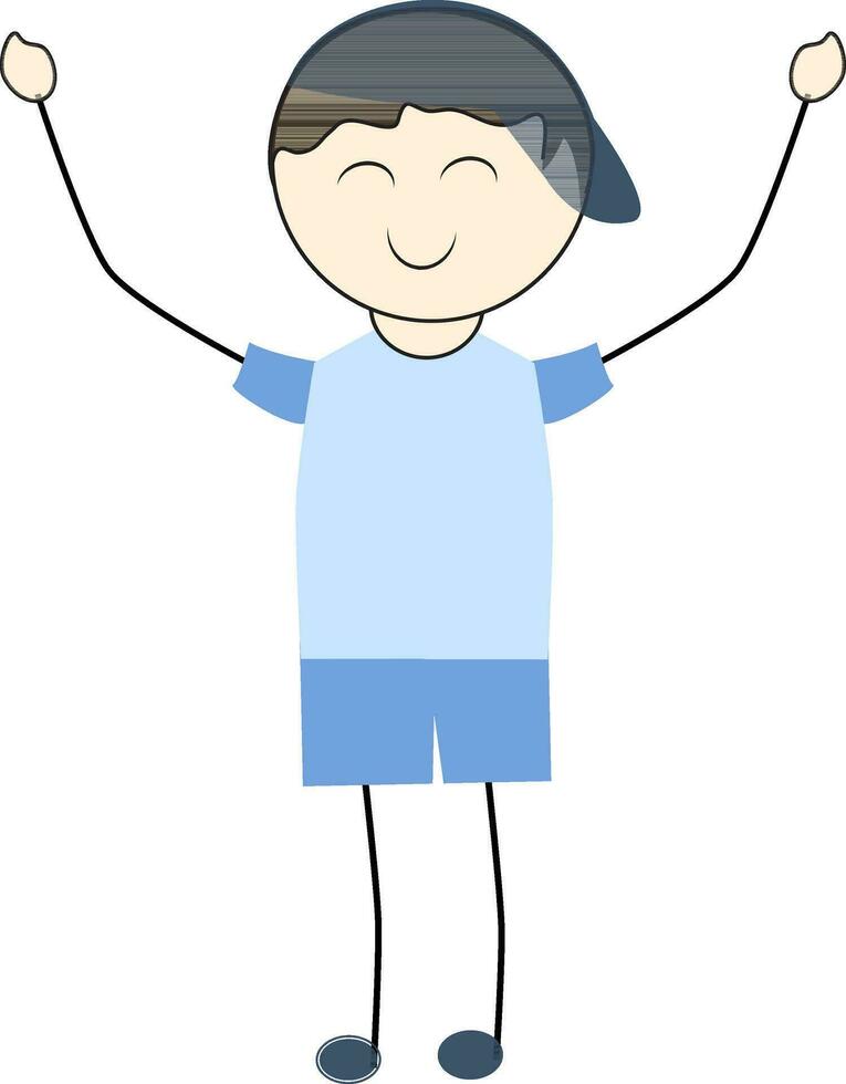 Character of a boy. vector