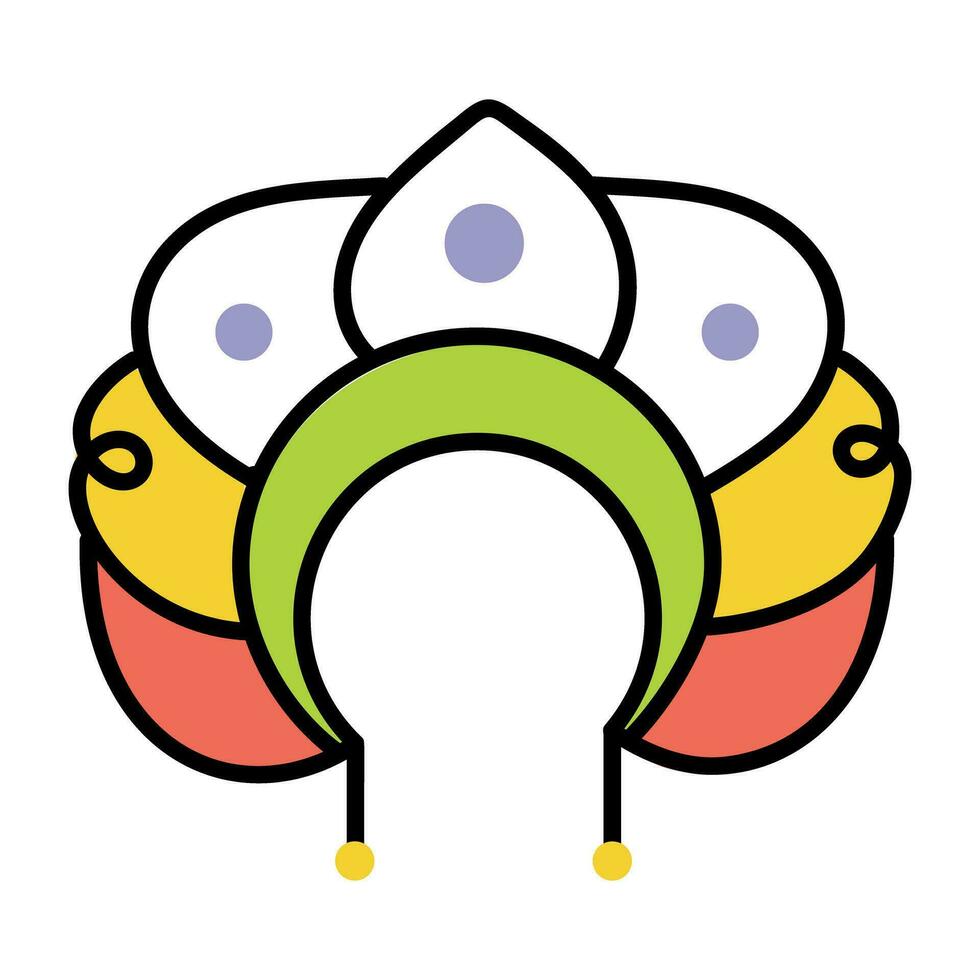 Trendy Kokoshnik Concepts vector
