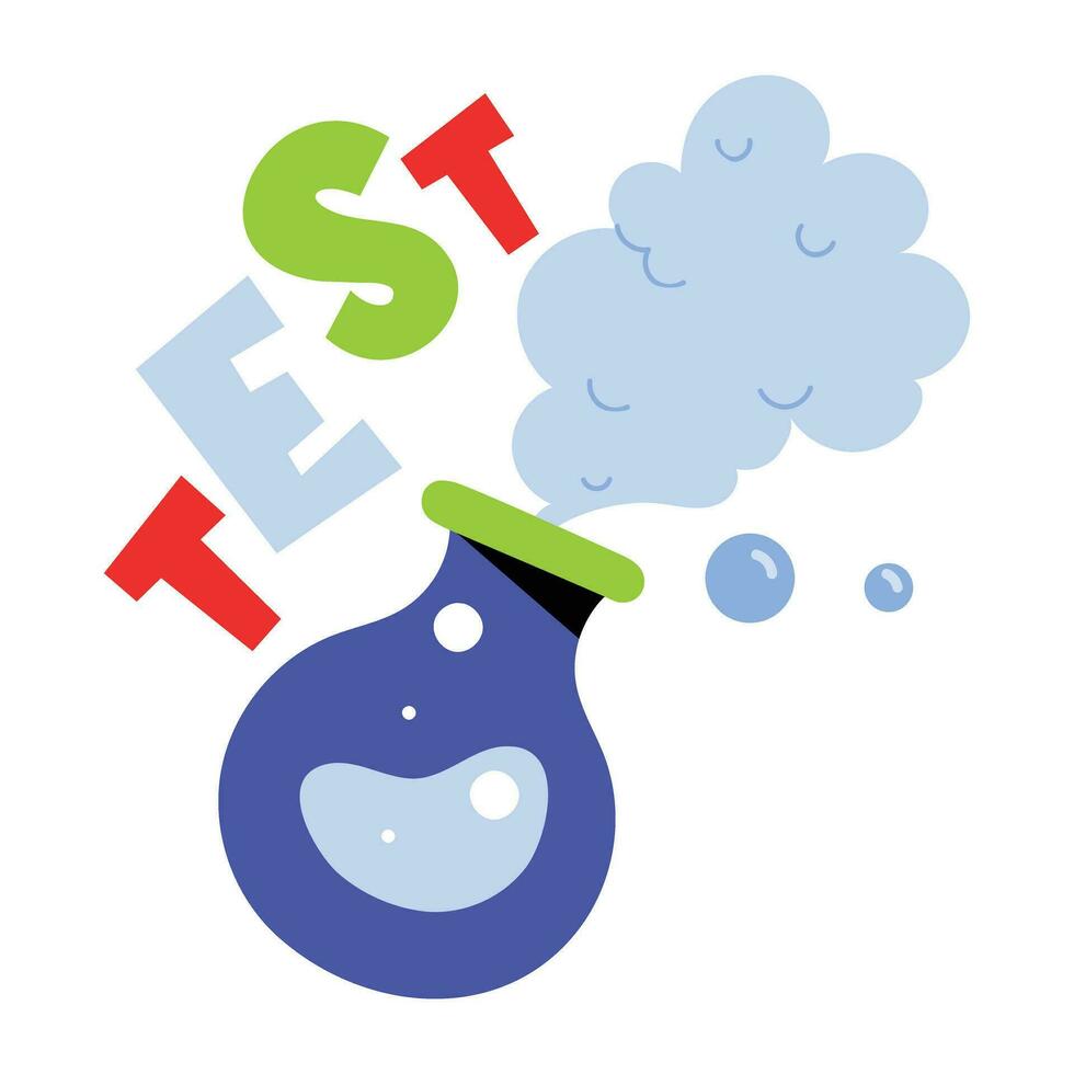 Trendy Science Experiment vector