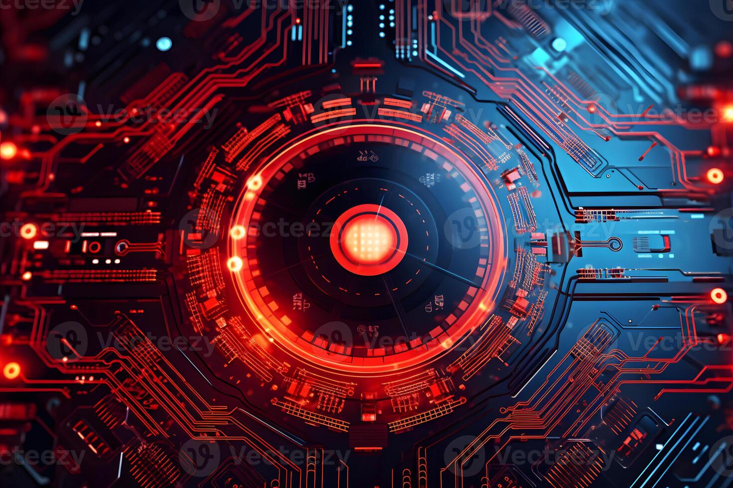 Abstract technology background with circuit board photo