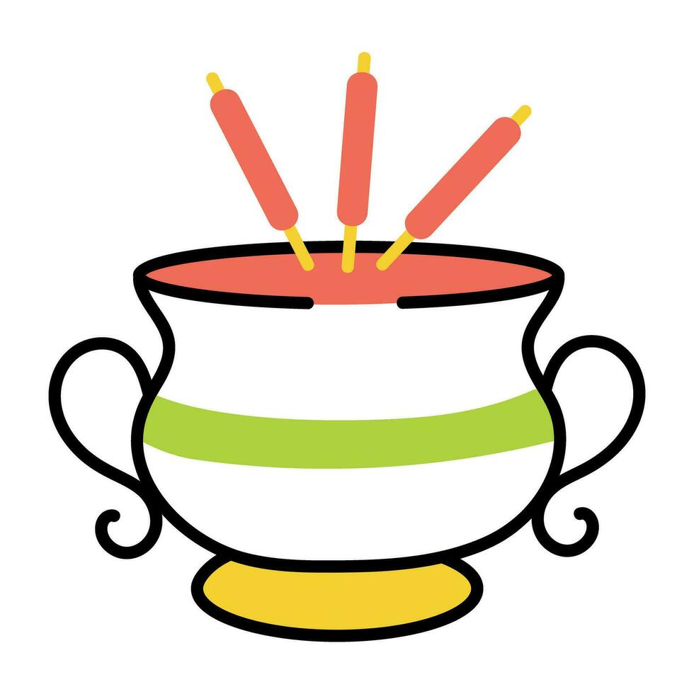 Trendy Incense Burner vector