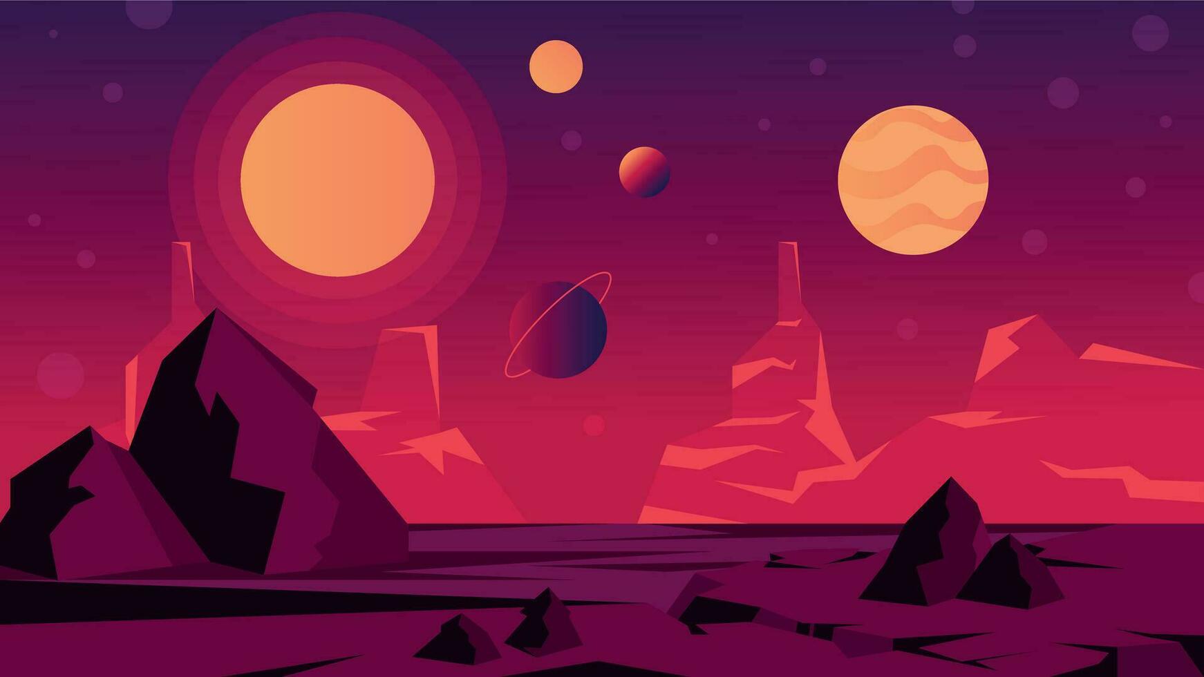 Trendy Planet Background vector