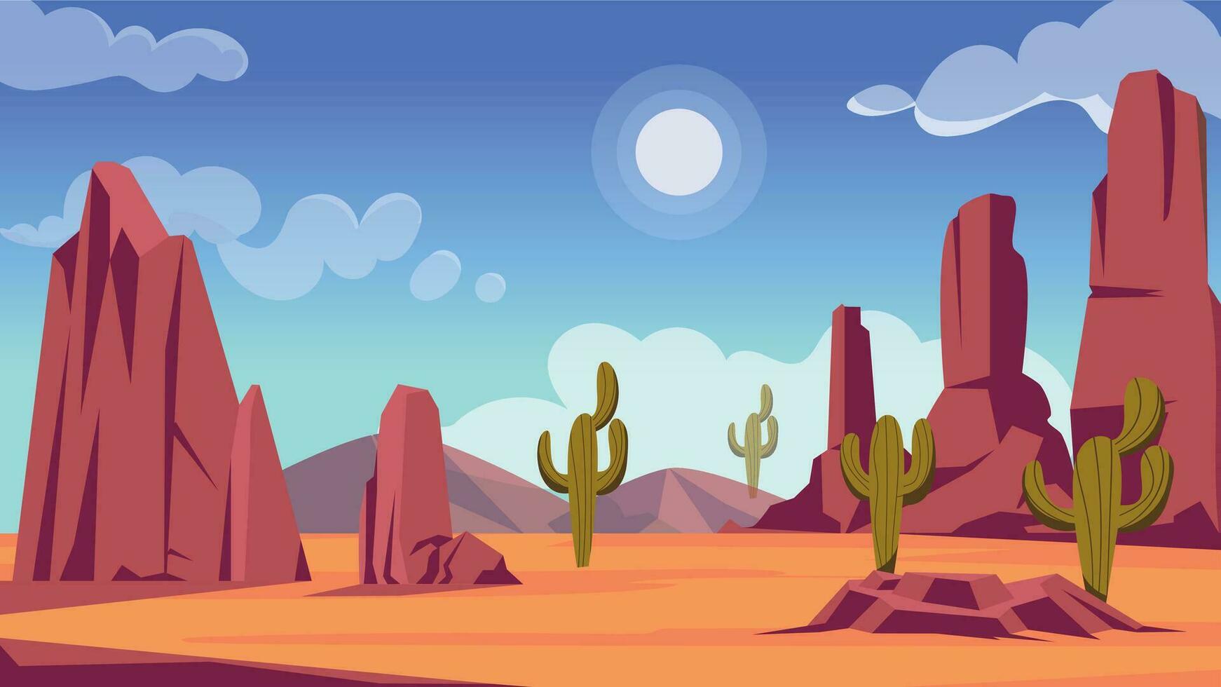 Trendy Desert Wallpaper vector