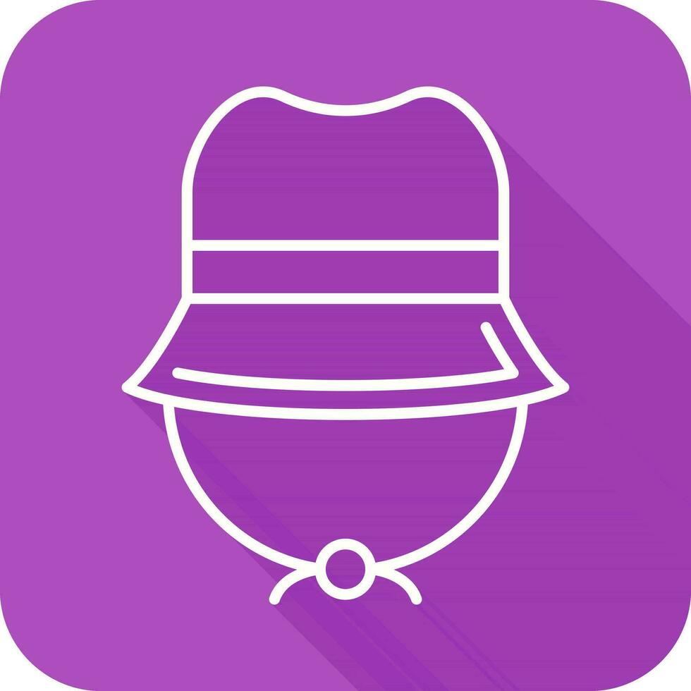 icono de vector de sombrero de camping