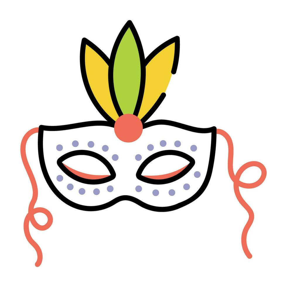 Trendy Masquerade Mask vector