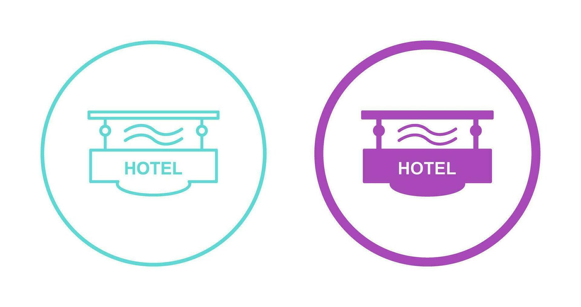 Hotel Sign Vector Icon