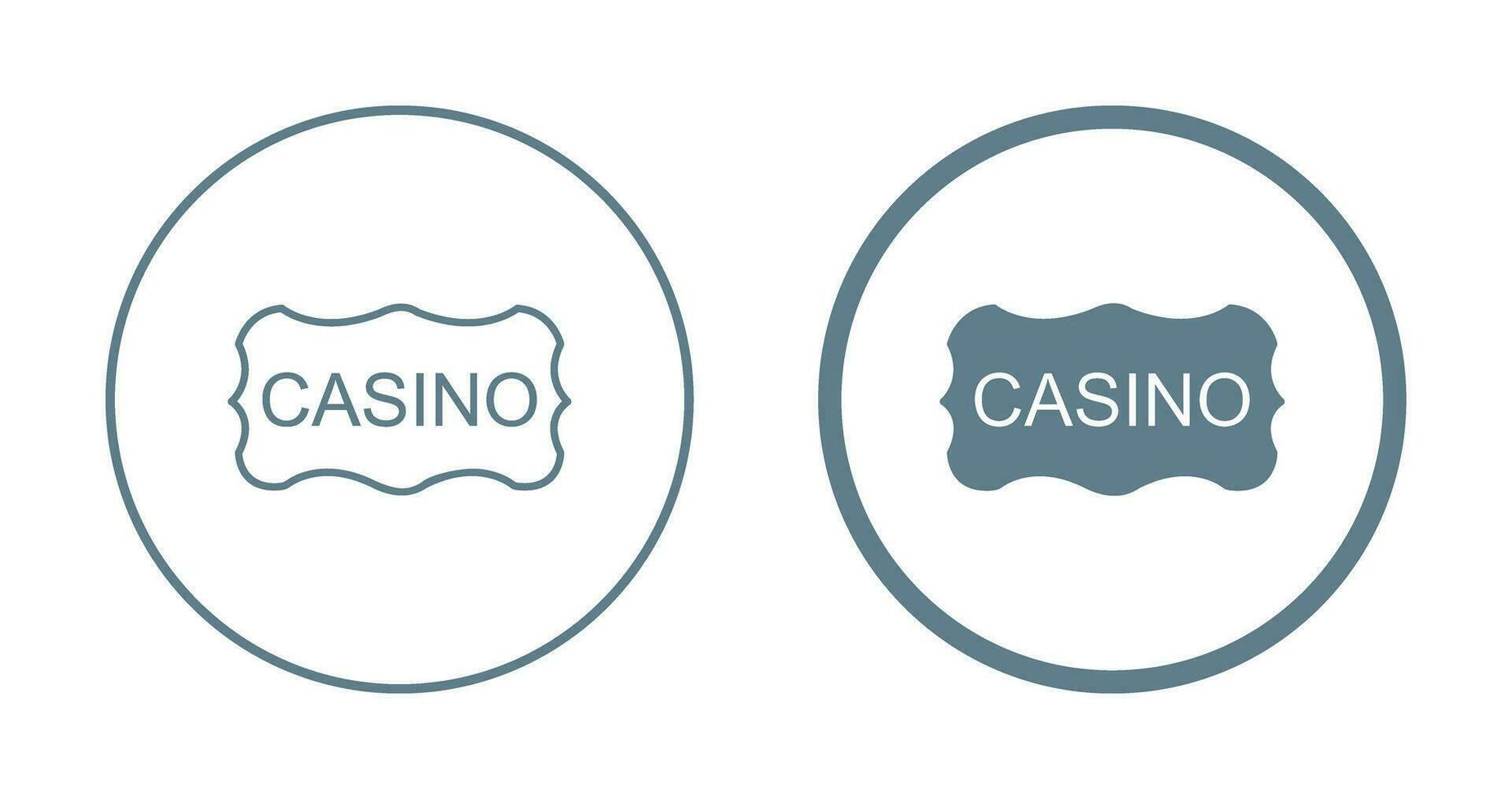 Casino Sign Vector Icon